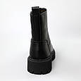 Челсі жіночі шкіряні хутро 590783 Чорні, фото 5