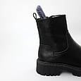 Челсі жіночі шкіряні хутро 590783 Чорні, фото 7