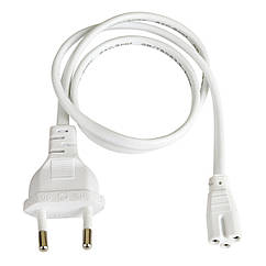 Кабель живлення для світильників Т5 3-pin 60 см білий