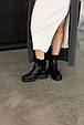 Черевики жіночі шкіряні хутро 590409 Чорні, фото 9
