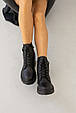 Черевики жіночі шкіряні хутро 590969 Чорні, фото 10