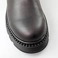 Челсі жіночі шкіряні хутро 590952 Чорні, фото 4