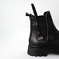 Челсі жіночі шкіряні хутро 590952 Чорні, фото 7