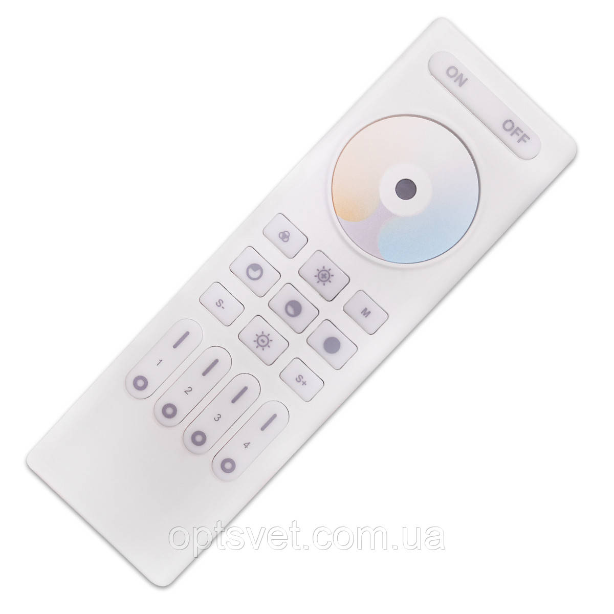 Пульт д/в Mi-light Tunable white + DIM 2,4G Touch 4-зонний (RL02-RF), фото 1