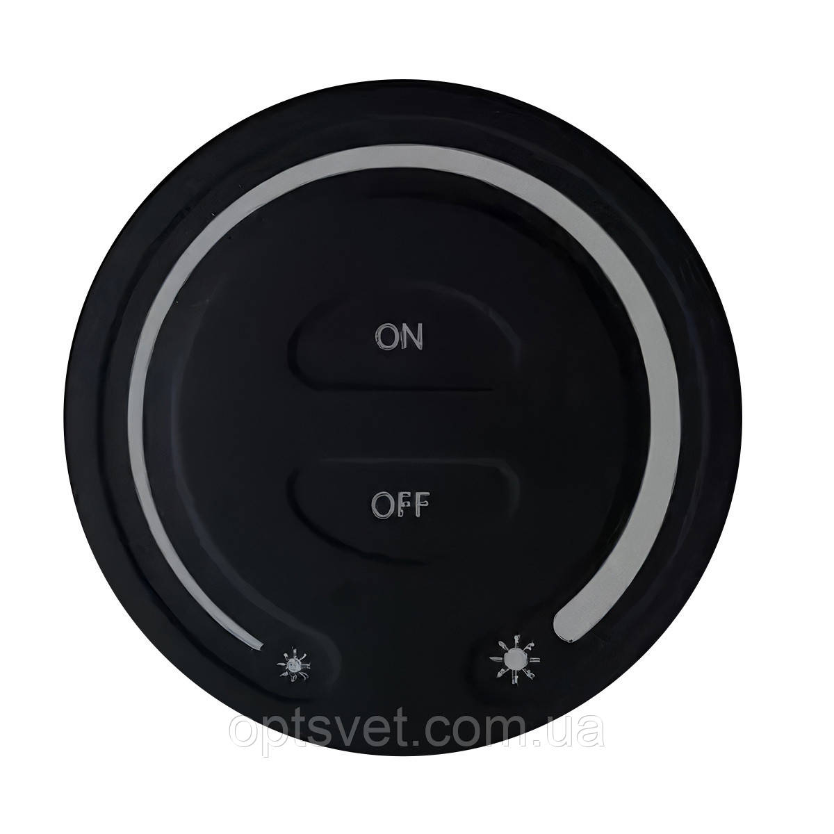 Панель керування Mi-light Single White бездротова кругла 1 зона 2.4G Black (RL087-B)