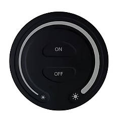Панель керування Mi-light Single White бездротова кругла 1 зона 2.4G Black (RL087-B)