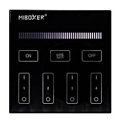 Панель керування Mi-light WW/W бездротова 4 зони 2.4G Black (BL1-B)