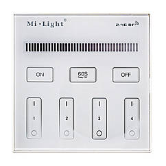 Панель керування Mi-light WW/W бездротова 4 зони 2.4G White (BL1)