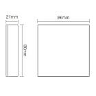 Панель керування Mi-light WW/W бездротова 4 зони 2.4G White (BL1), фото 3