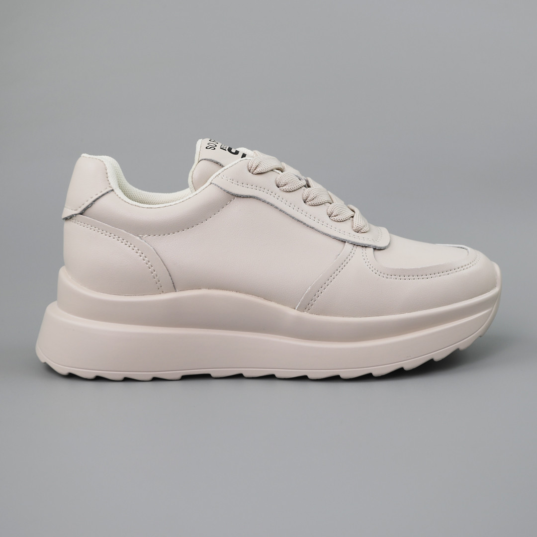 Кросівки жіночі шкіряні 587947 Бежеві, фото 1