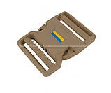 Фастекс тактичний посилений зі вставкою, койот 50мм, фото 2