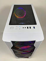 Б/в Ігровий ПК 1stPlayer White ATX| Ryzen 5 2600| 16 GB RAM| 128 GB SSD + 1000 GB HDD| Radeon RX 570 8GB, фото 3