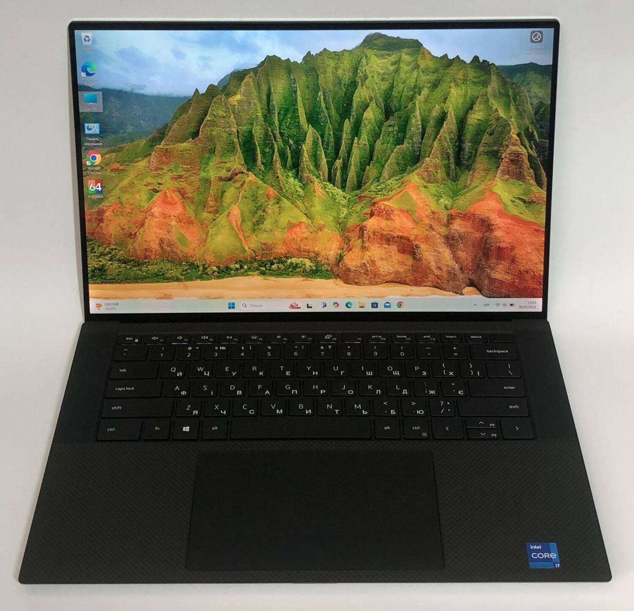 Б/в Ігровий ноутбук Dell XPS 15 9510 15.6" 3840x2400 Touch| i7-11800H| 32GB RAM| 1000GB SSD| RTX 3050 Ti 4GB