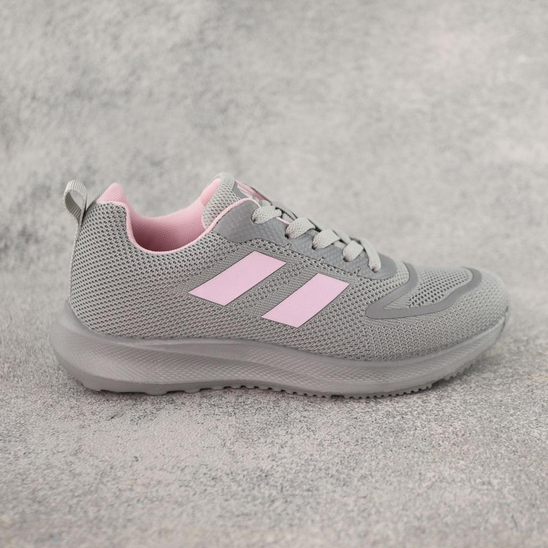 Кросівки жіночі сітка 588181 Сірі рожеві, фото 1