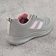 Кросівки жіночі сітка 588181 Сірі рожеві, фото 5