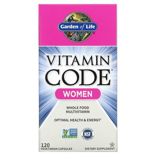 Garden of Life Vitamin Code Women Multivitamin 120 капсул, фото 1