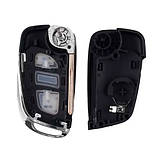 Викидний ключ, корпус під чіп, 2кн DKT0269, Citroen, ніша CE0536, HU83, фото 3