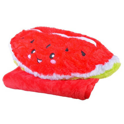 Плед-іграшка Кавун MP04 25см розмір 80*120 см, фото 1