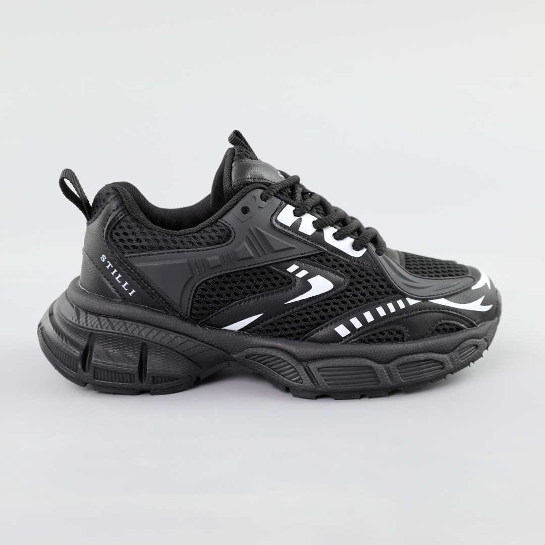 Кросівки жіночі сітка 591519 Чорні, фото 1