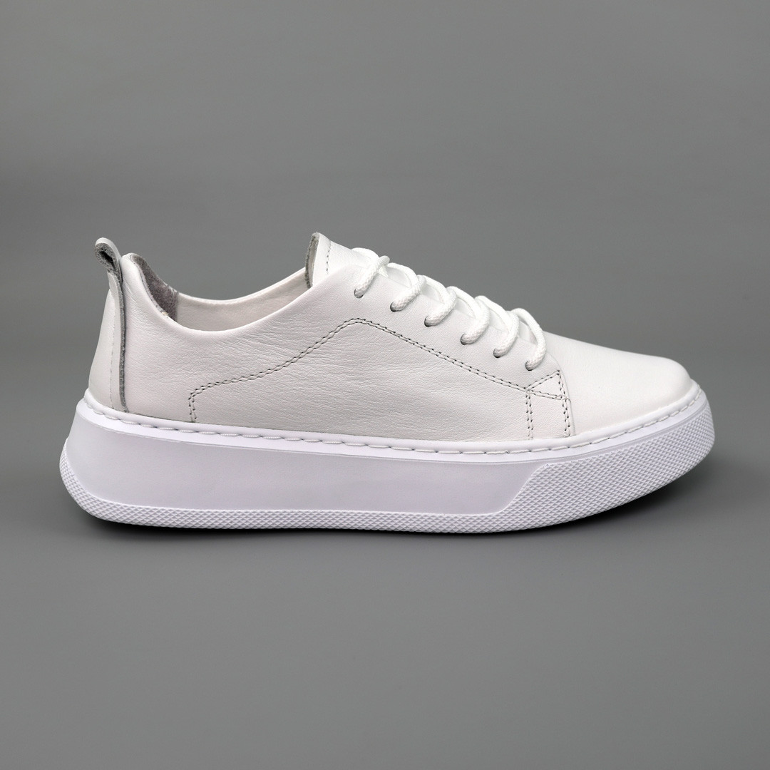 Кеди жіночі шкіряні  583805 Білі, фото 1