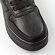 Кеди жіночі шкіряні 586247 Чорні, фото 4