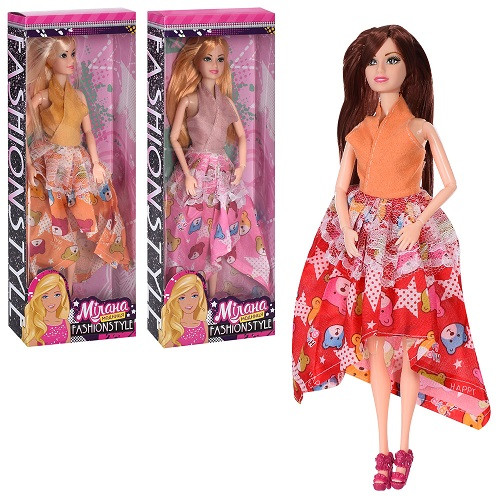 Лялька Мілана 29 см M 5637 UA шарнірна 3 види в коробці 12х32.5х5 см