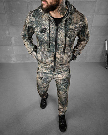 Стрічковий спортивний костюм Stone island x New balance ЛН2681, фото 1