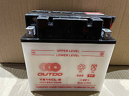 АКБ 12V 19А заливний  (176x101x176, білий, mod:YB 16CL-B) OUTDO