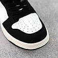 Кеди жіночі шкіряні 588508 Білі чорні, фото 5
