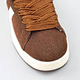 Кеди жіночі замшеві 589361 Коричневі, фото 4