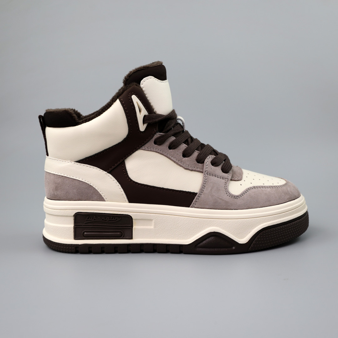 Кеди жіночі байка 590104 Коричневі молочні, фото 1