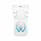 Унітаз підлоговий Qtap Aries Rimless безобідковий з сидінням Soft-close WHITE QT03228302W, фото 7