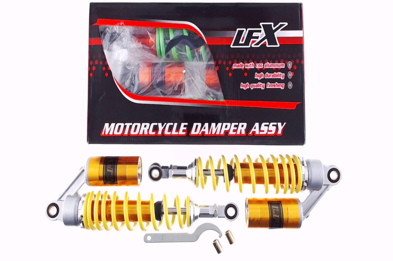 Амортизатори (пара) Delta 330mm, газомасляні (золотисті) KOMATCU (mod.A)