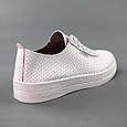 Кеди жіночі літні перфорація 591559 Білі, фото 6