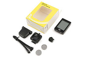 Велокомпютер бездротовий з підсвічуванням, водонепроникний, 22 програм (mod:YS-668С) (чорний) YS