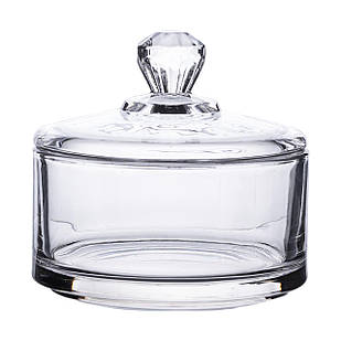 Цукерниця з кришкою Ø 10 см скляна HP-YH-24