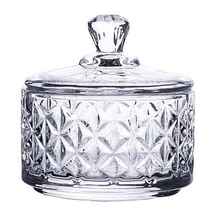 Цукерниця скляна з кришкою Ø 6.5 см HP-YH-30