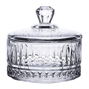 Цукерниця з кришкою скляна Ø 10 см кругла HP-YH-72