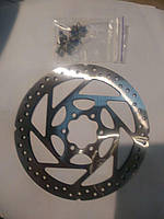 Диск гальмівний велосипедний (mod:BL-027, Ø160mm, на 6 болтів) DS