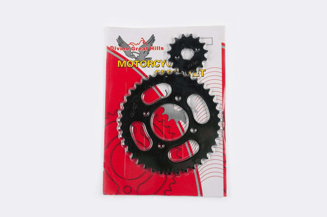 Зірки трансмісії (пара) Zongshen ZS125J 420-15T + 420-39T DGH