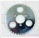 Зірка трансмісії (задня) ATV дитячий Т8F-38T(d=29; 3відп.*34mm) FLD