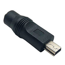 Перехідник DC 5.5/2.1 мама - mini USB