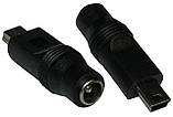 Перехідник DC 5.5/2.1 мама - mini USB, фото 4