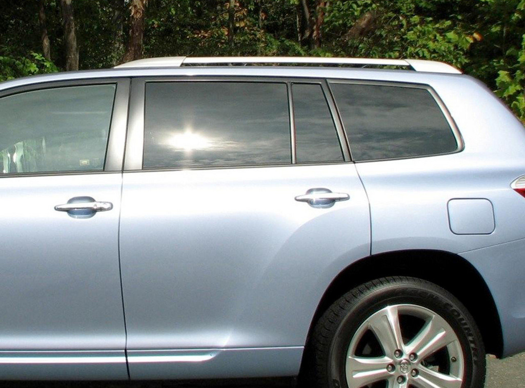 Рейлінги оригінальний дизайн Grey (2 шт) для Toyota Highlander 2008-2013 рр, фото 1