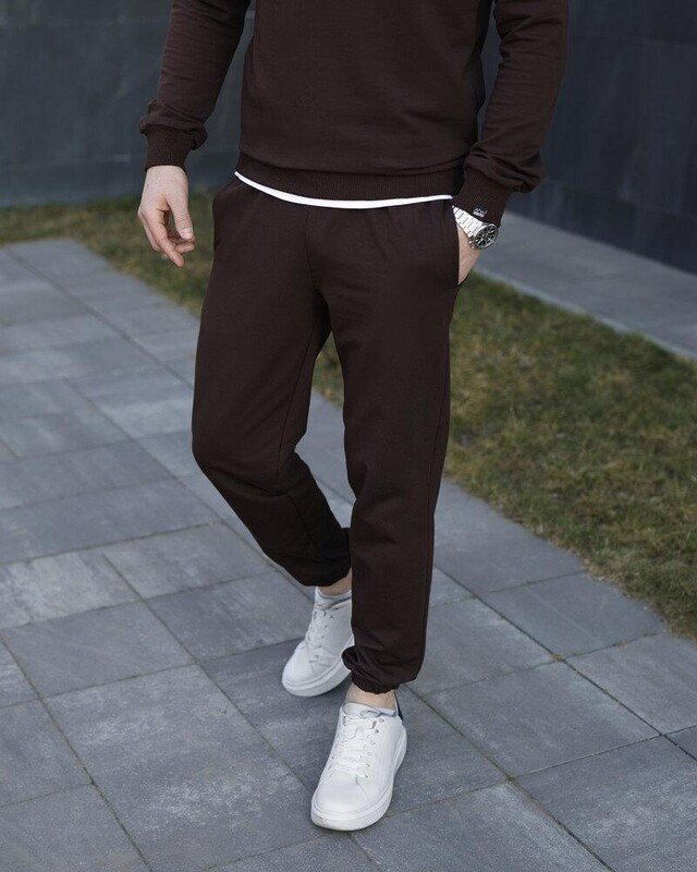 Універсальні чоловічі штани Pobedov 95 у шоколадному кольорі, фото 1