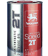 Олива 2T, 1л (напівсинтетика, Two Stroke Speed) WOLVER (#GRS)