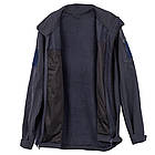 Куртка демісезонна SoftShell, Фліс від -10 до +15 °С Темно Синій, фото 4