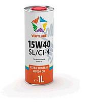 Олива 4T, 1л (мінеральна, 15W-40 SL/CI-4) VERYLUBE (20155) (#ХАДО)