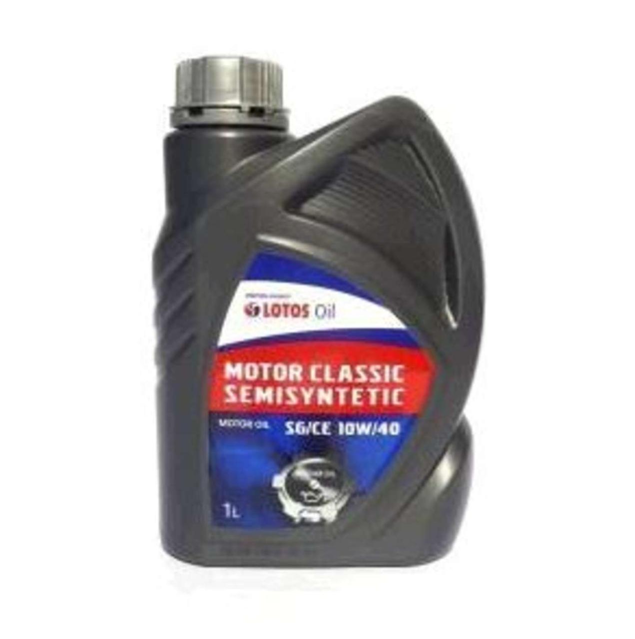 Олива автомобільна, 1л (SAE 10W-40, напівсинтетика, MOTOR CLASSIC SEMISYNTETIC SG/CE) LOTOS (#GPL)