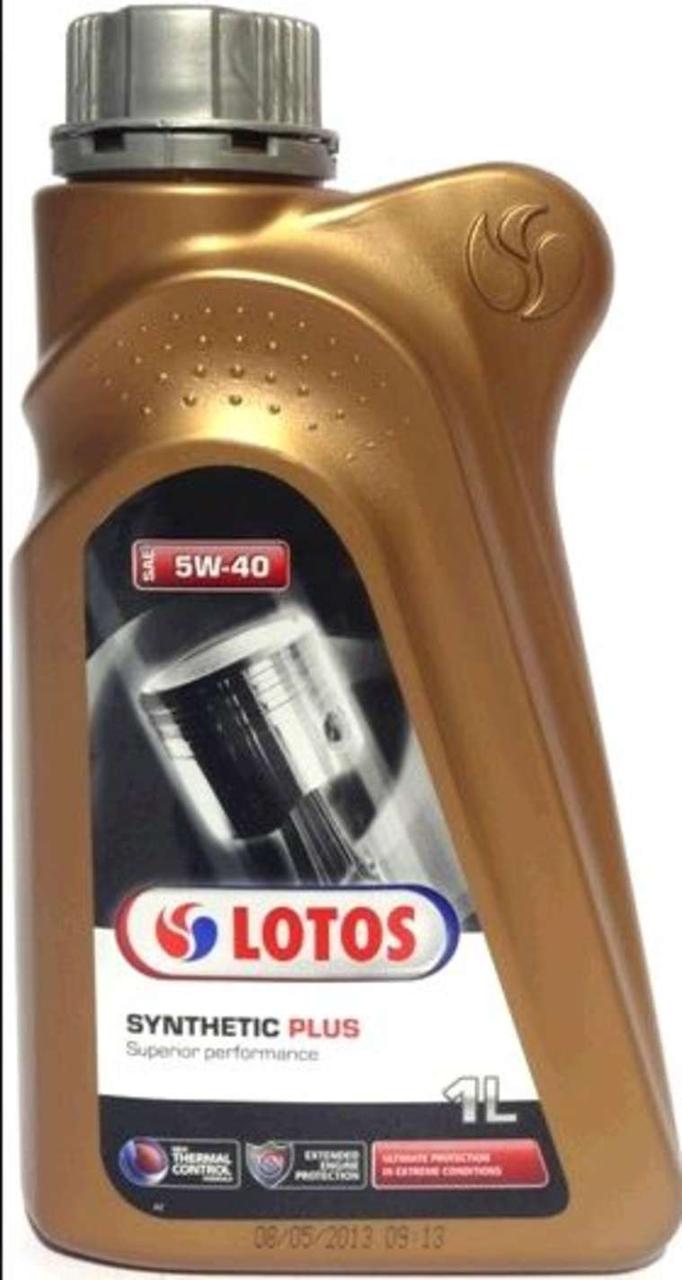 Олива автомобільна, 1л (SAE 5W-40, синтетика) (Synthetic Plus) LOTOS (#GPL)